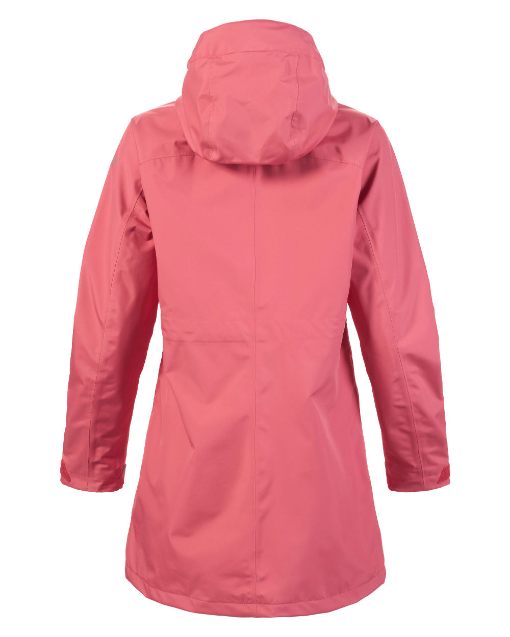 Sweet Raspberry coloured Musto Ladies Sardinia Rain Jacket on White background 