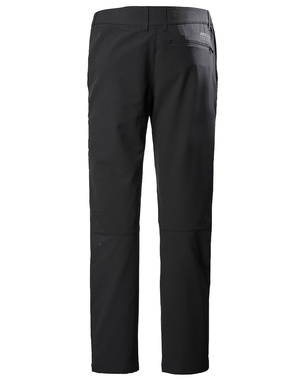 Carbon coloured Musto x Land Rover Tech Stretch Trousers on White background