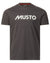 Carbon Coloured Musto Logo Tee On A White Background #colour_carbon