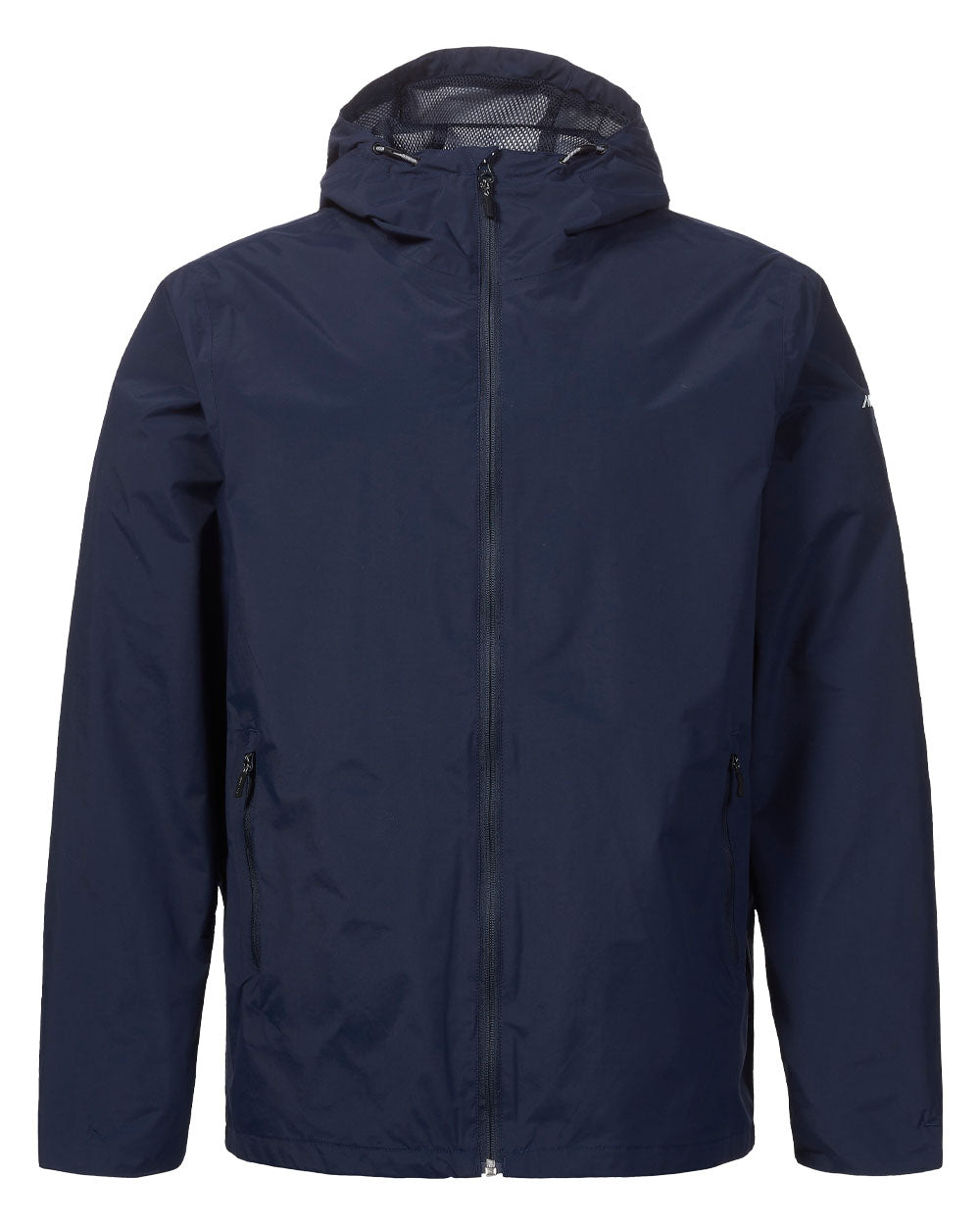 Navy coloured Musto Marina Rain Jacket on White background 