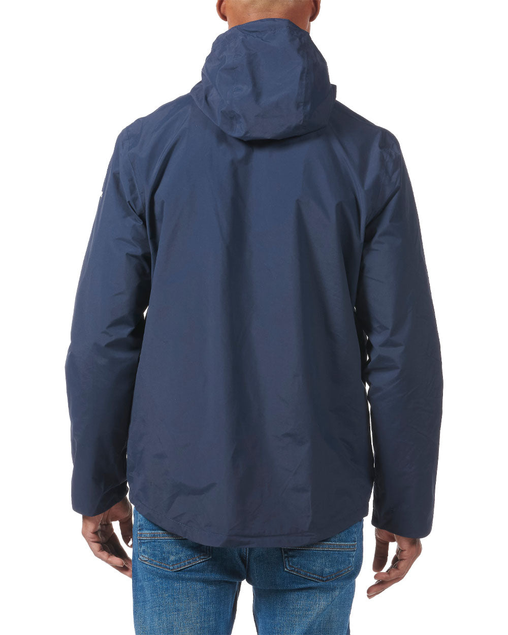 Navy coloured Musto Marina Rain Jacket on White background 