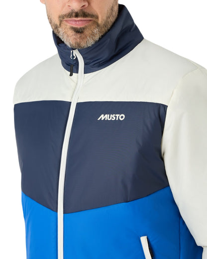 Aruba Blue Musto Mens 64 PrimaLoft Jacket On A White Background 