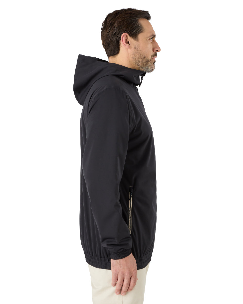 Black Coloured Musto Mens Active Rain Jacket On A White Background 