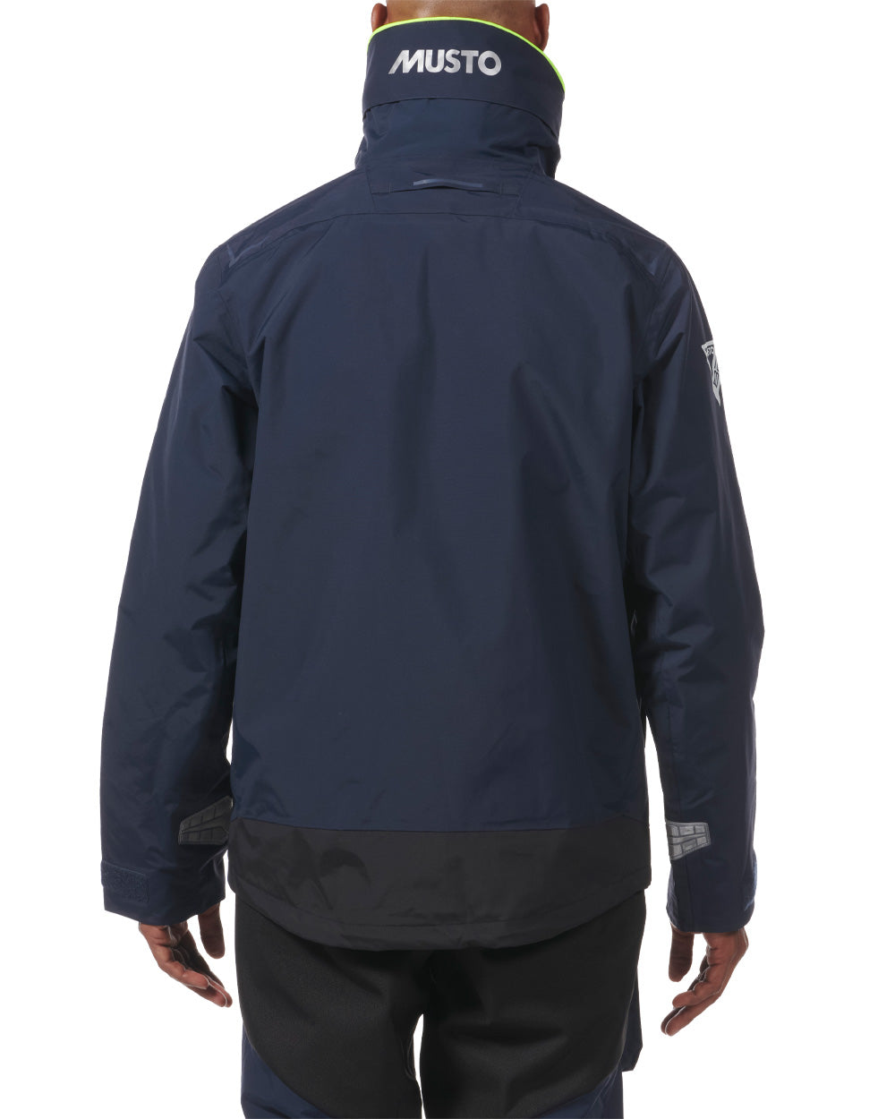 True Navy coloured Musto Mens BR1 Channel Jacket on White background 