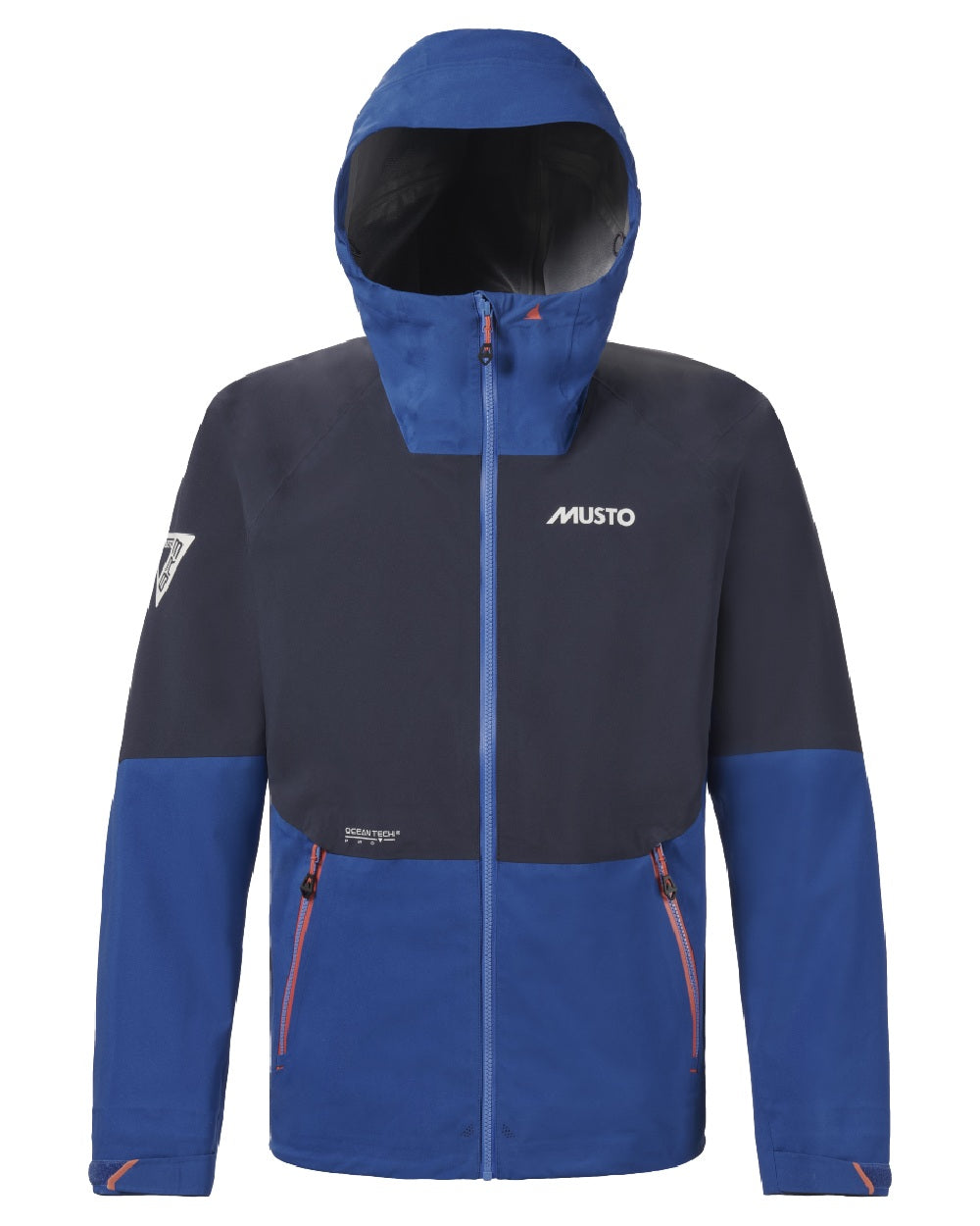 Mazarine Blue Coloured Musto Mens Br3 Sport Jacket on White Background

