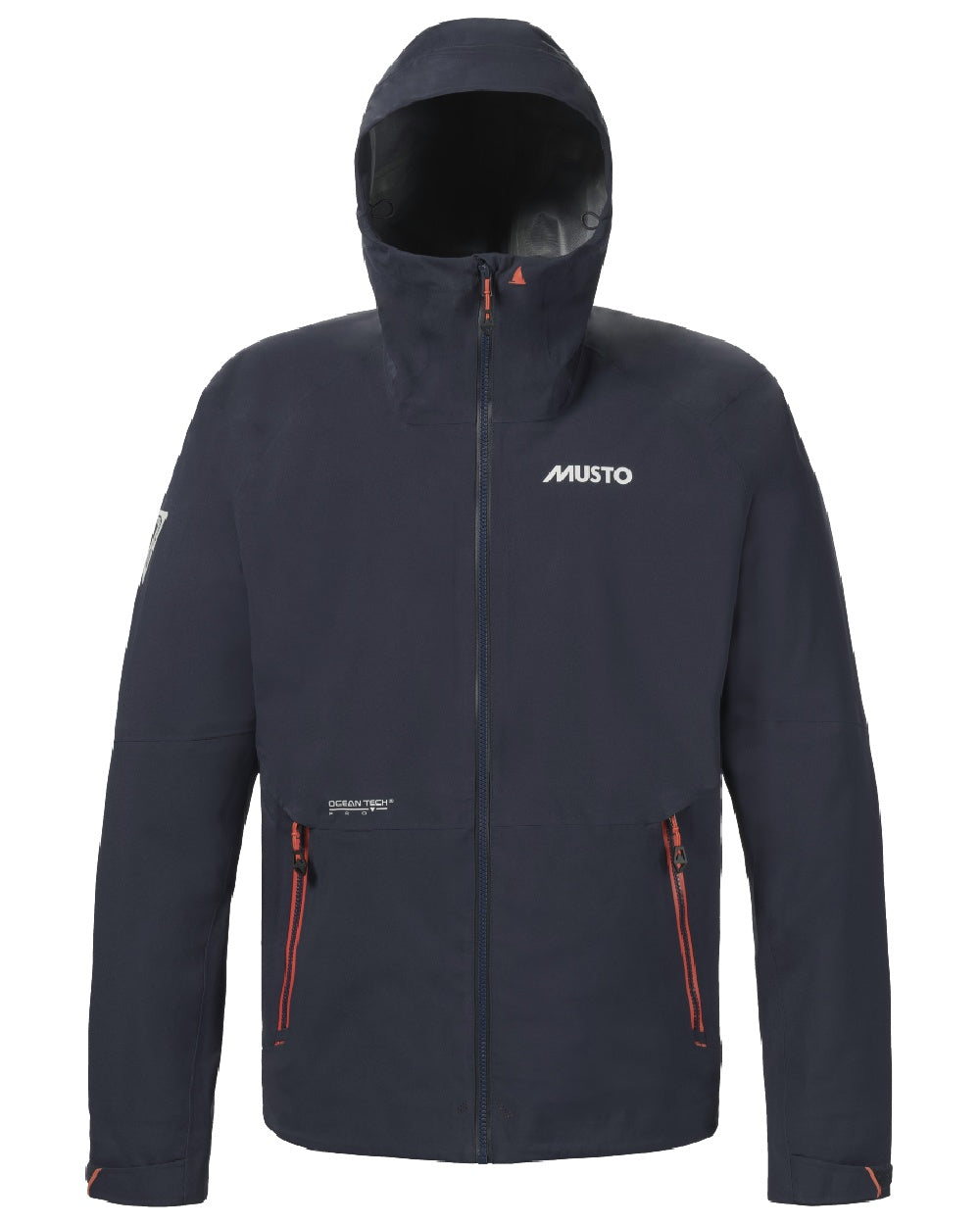 True Navy Coloured Musto Mens Br3 Sport Jacket on White Background
