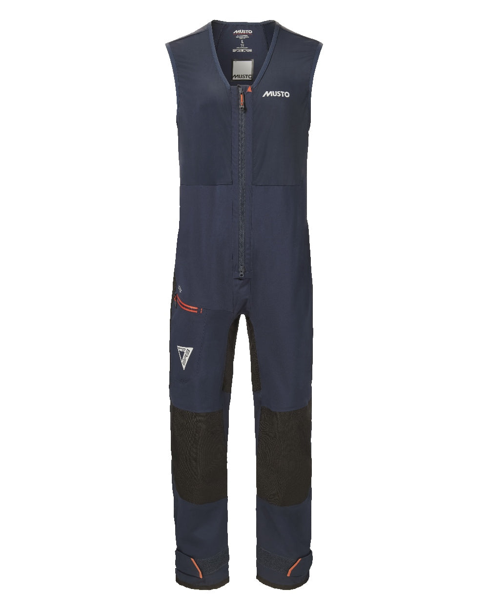 True Navy Coloured Musto Mens Br3 Sport Salopette on White Background
