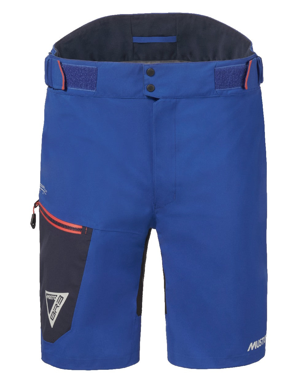 Mazarine Blue Coloured Musto Mens Br3 Sport Waterproof Short on White Background
