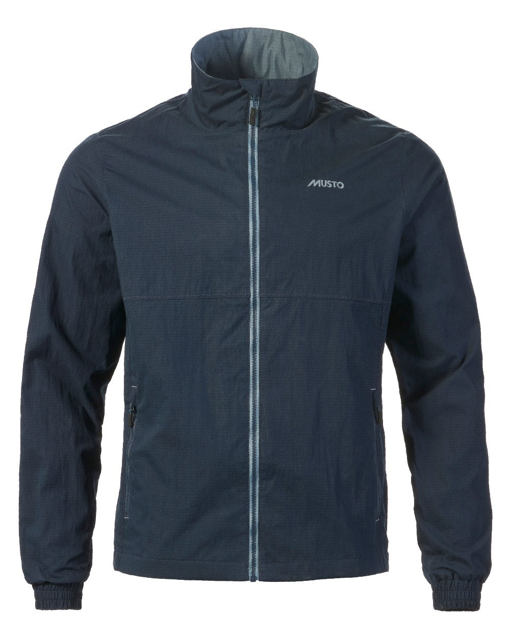 Navy Coloured Musto Mens Coastal Waterproof Jacket On A White Background 