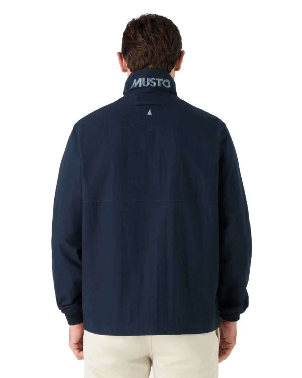 Navy Coloured Musto Mens Coastal Waterproof Jacket On A White Background 