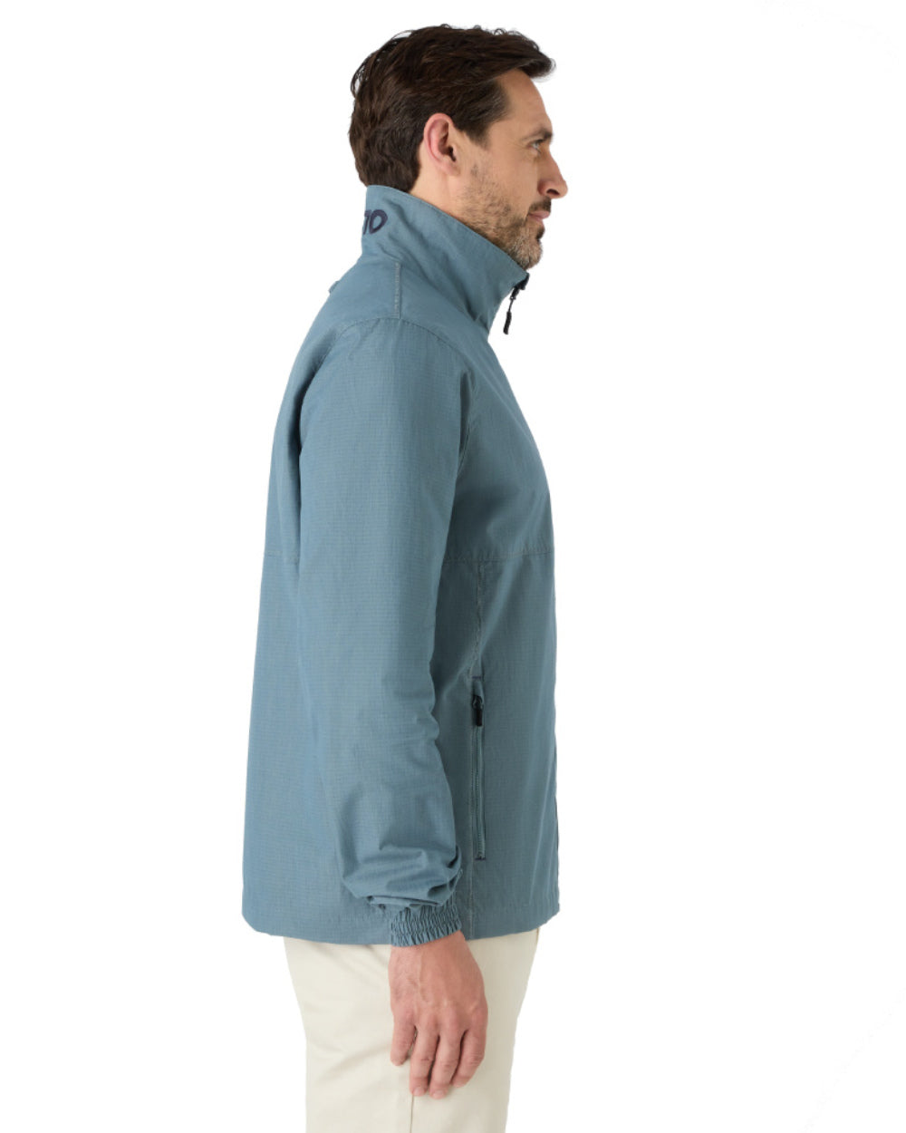 Stormy Weather Coloured Musto Mens Coastal Waterproof Jacket On A White Background 