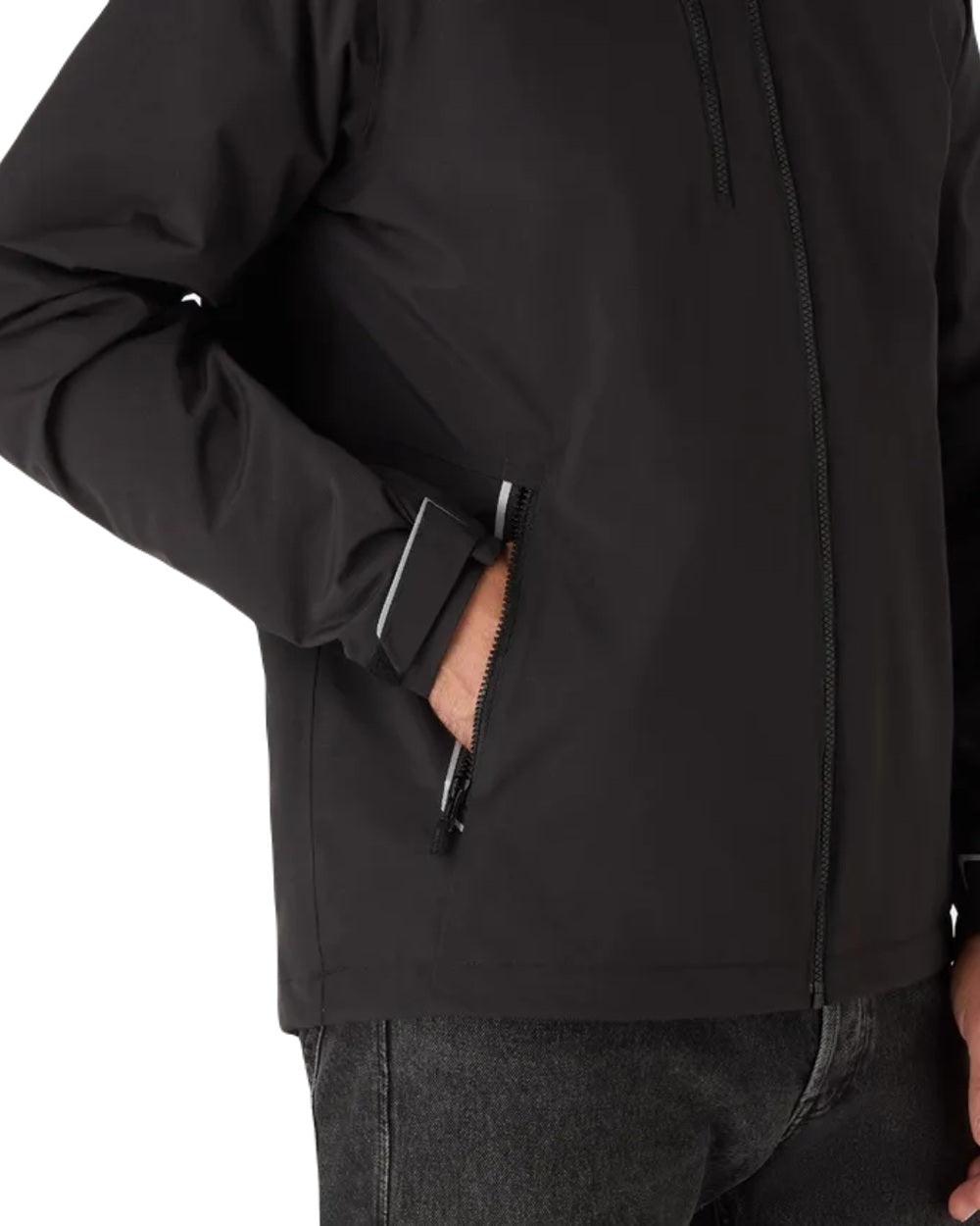 Black Coloured Musto Mens Corsica Jacket on White Background
