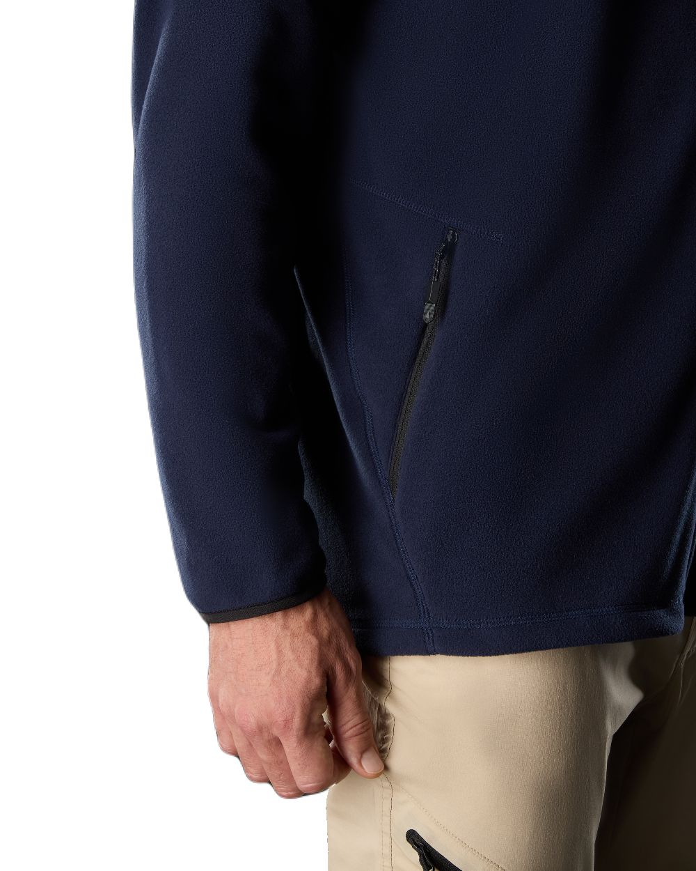 Navy Coloured Musto Mens Evo Polartec 200 Fleece Jacket on White Background
