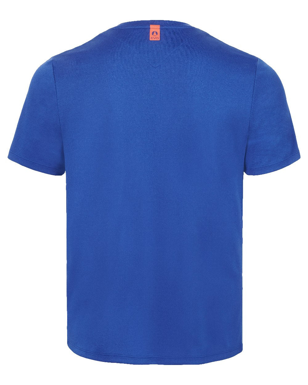 Mazarine Blue Coloured Musto Mens Evo Sunblock Graphic Short-Sleeve T-Shirt on White Background
