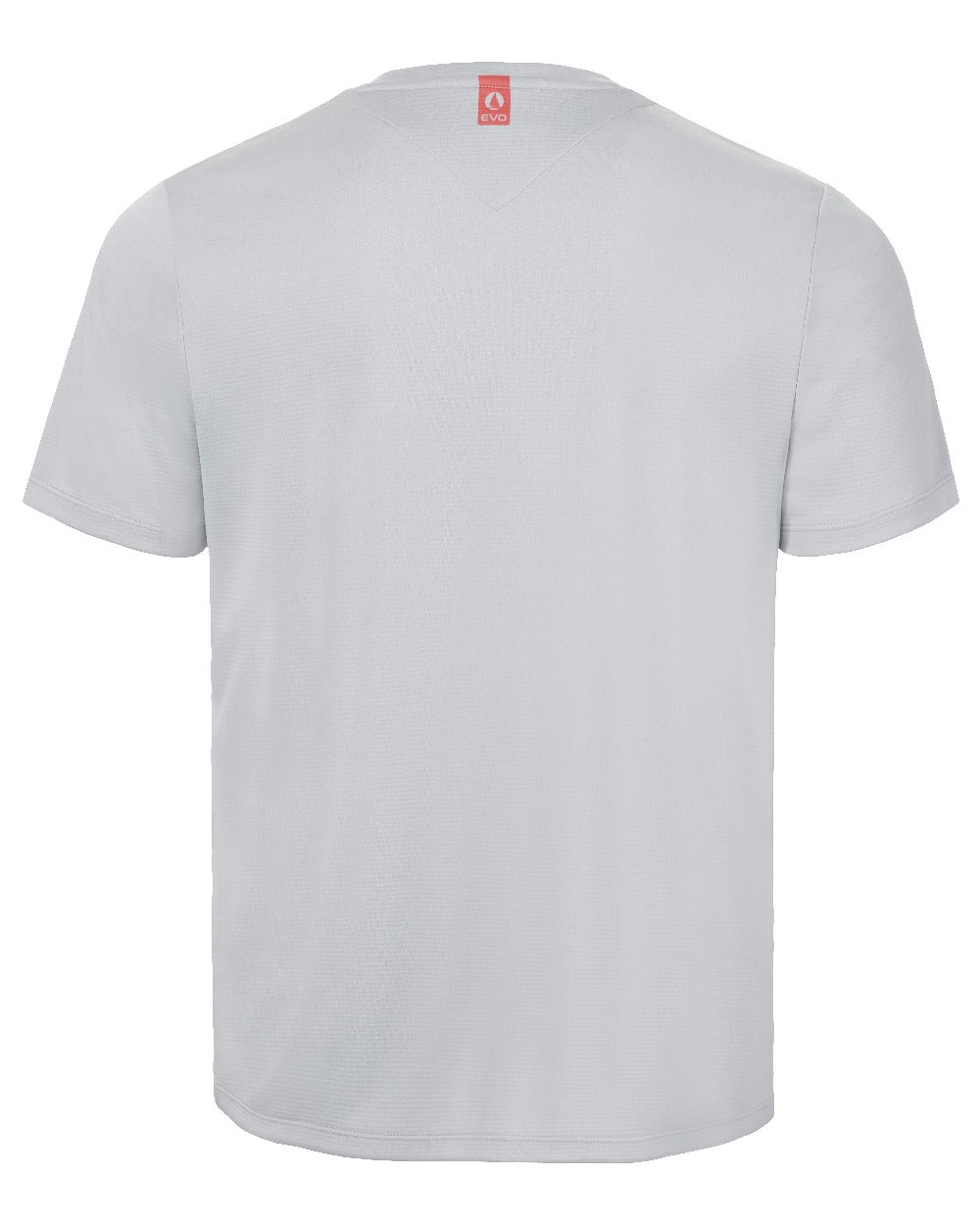 Quarry Coloured Musto Mens Evo Sunblock Graphic Short-Sleeve T-Shirt on White Background
