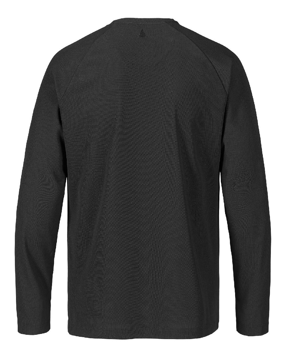 Black coloured Musto Mens Evolution Newport Osm Edye Long Sleeve T-shirt on white background 