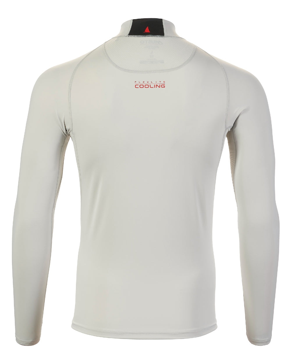 Platinum coloured Musto Mens Flexlite Cool Long Sleeves Top on white background 
