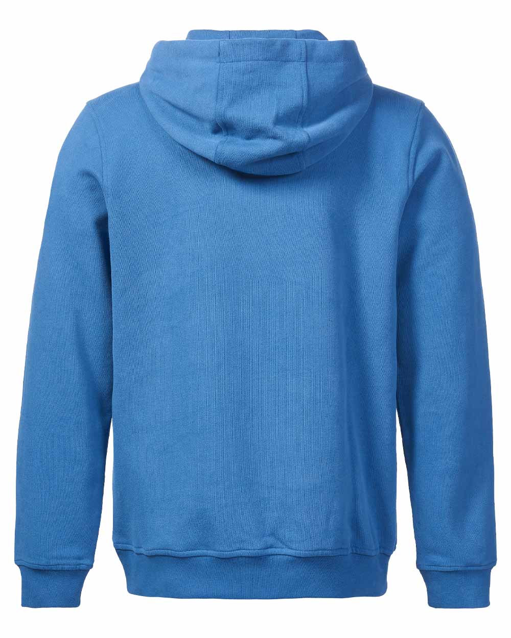 Marine Blue coloured Musto Mens Logo Hoodie on White background 