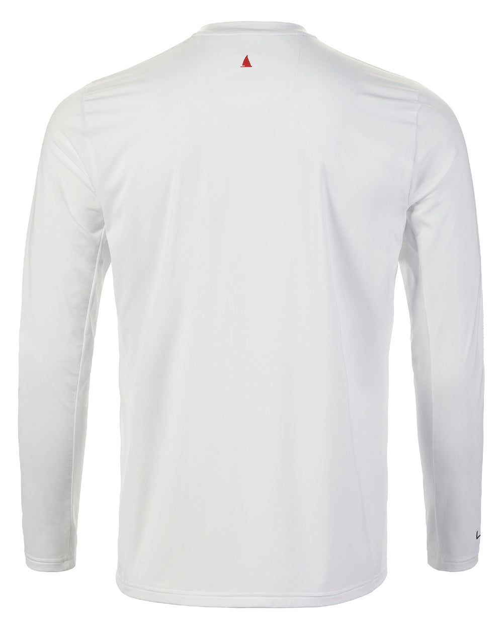 White Coloured Musto Mens LPX Cooling Long Sleeve T-Shirt On A White Background 