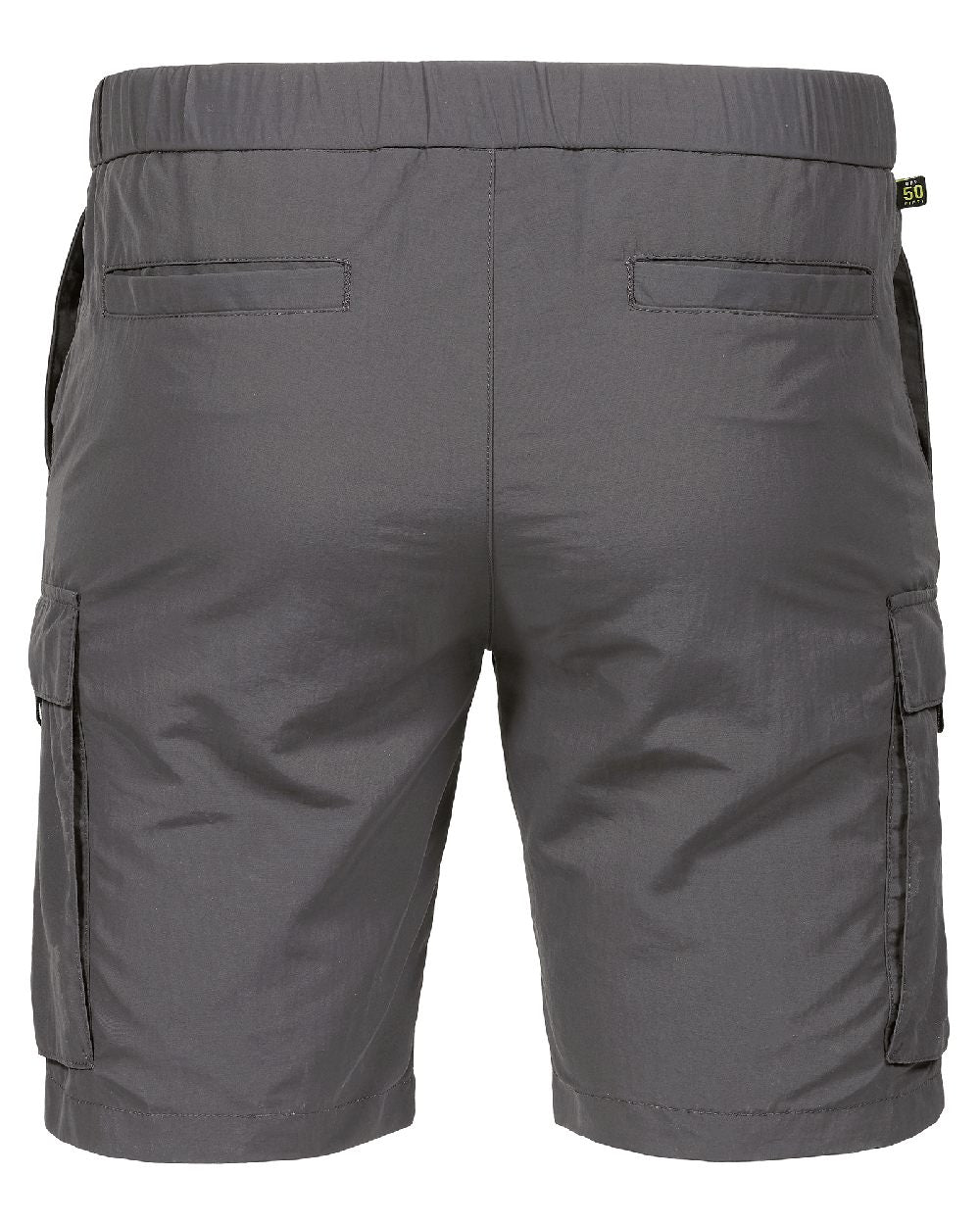 Charcoal coloured Musto Mens Marina Bay Shorts on white background 