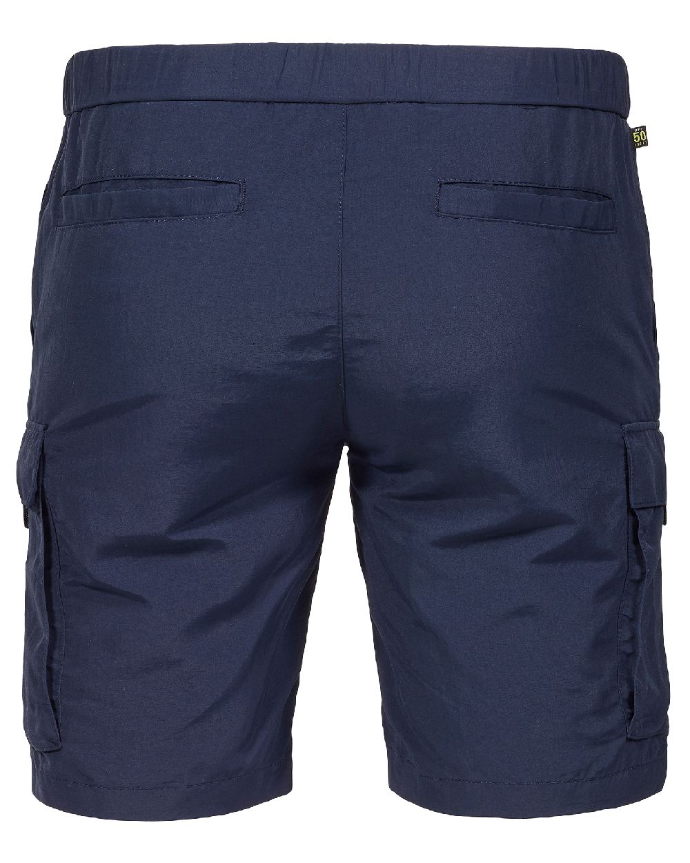 Navy coloured Musto Mens Marina Bay Shorts on white background 