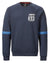 Navy Coloured Musto Mens Marina Crew Sweat On A White Background #colour_navy