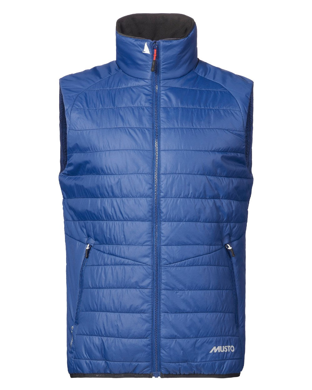 Dark Cobalt Coloured Musto Mens Primaloft Vest On A White Background 