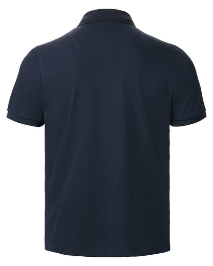 Navy Coloured Musto Mens Original Short Sleeve Polo Shirt on White Background
