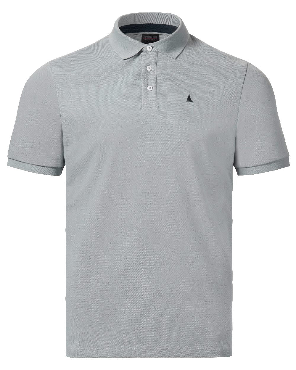 Quarry Coloured Musto Mens Original Short Sleeve Polo Shirt on White Background
