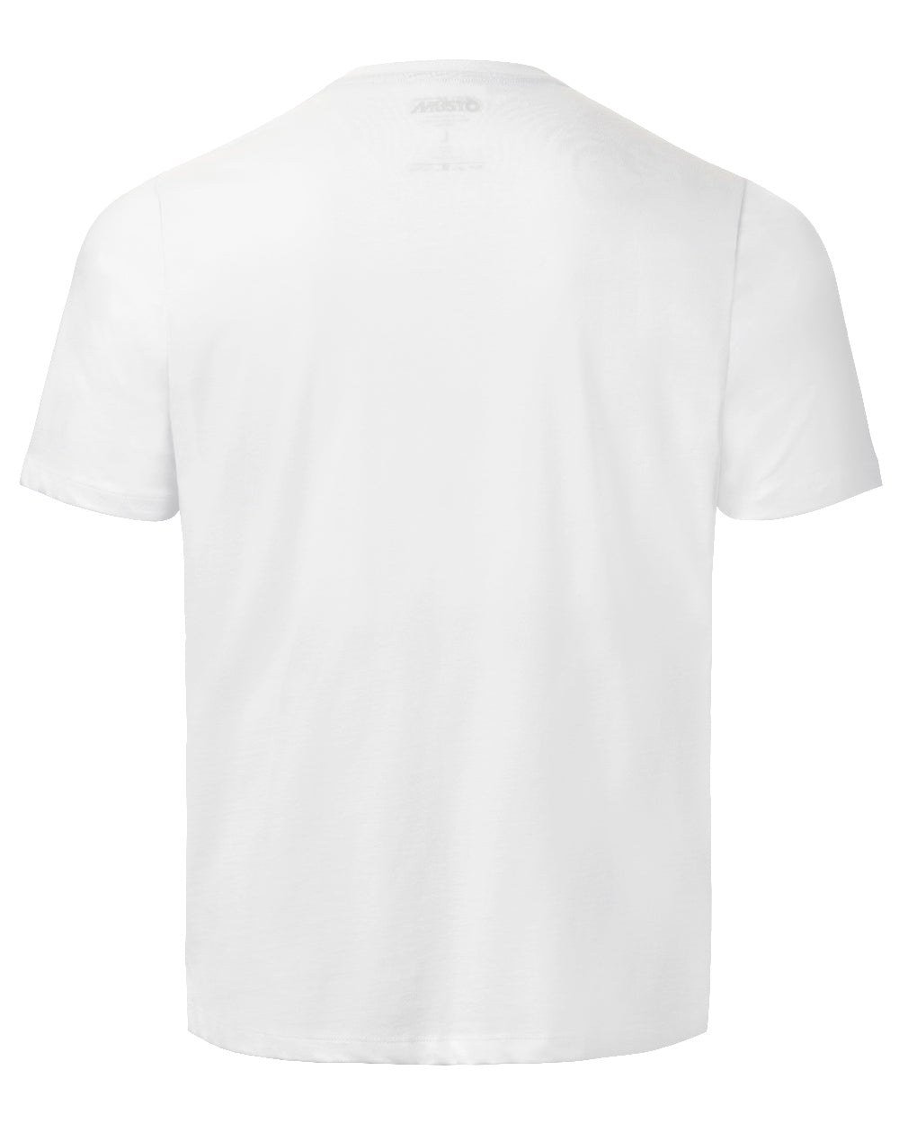 White Coloured Musto Mens Original Short Sleeve T-Shirt on White Background
