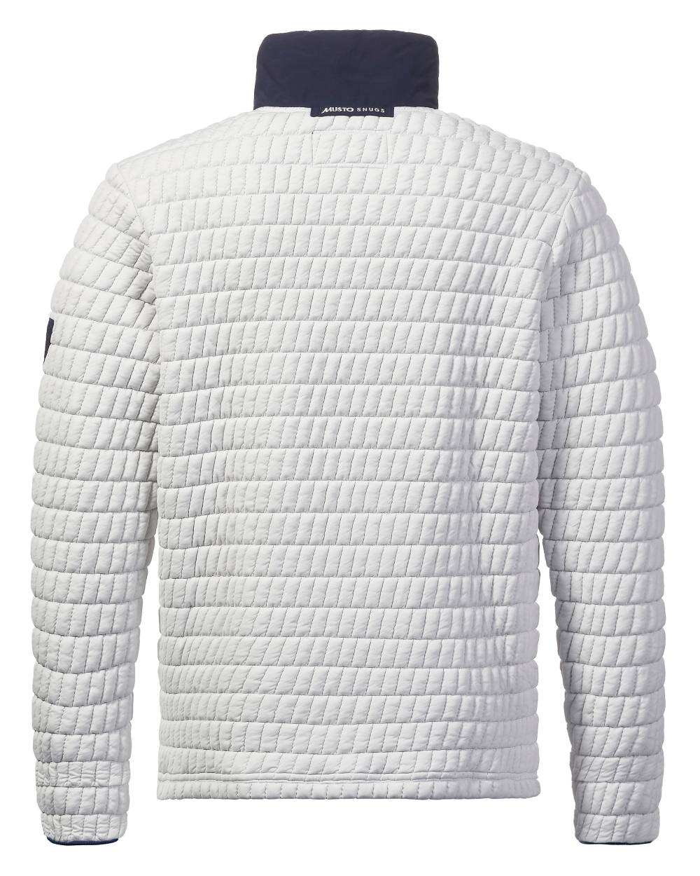 Glacier Grey Coloured Musto Mens Snug Pullover On A White Background 