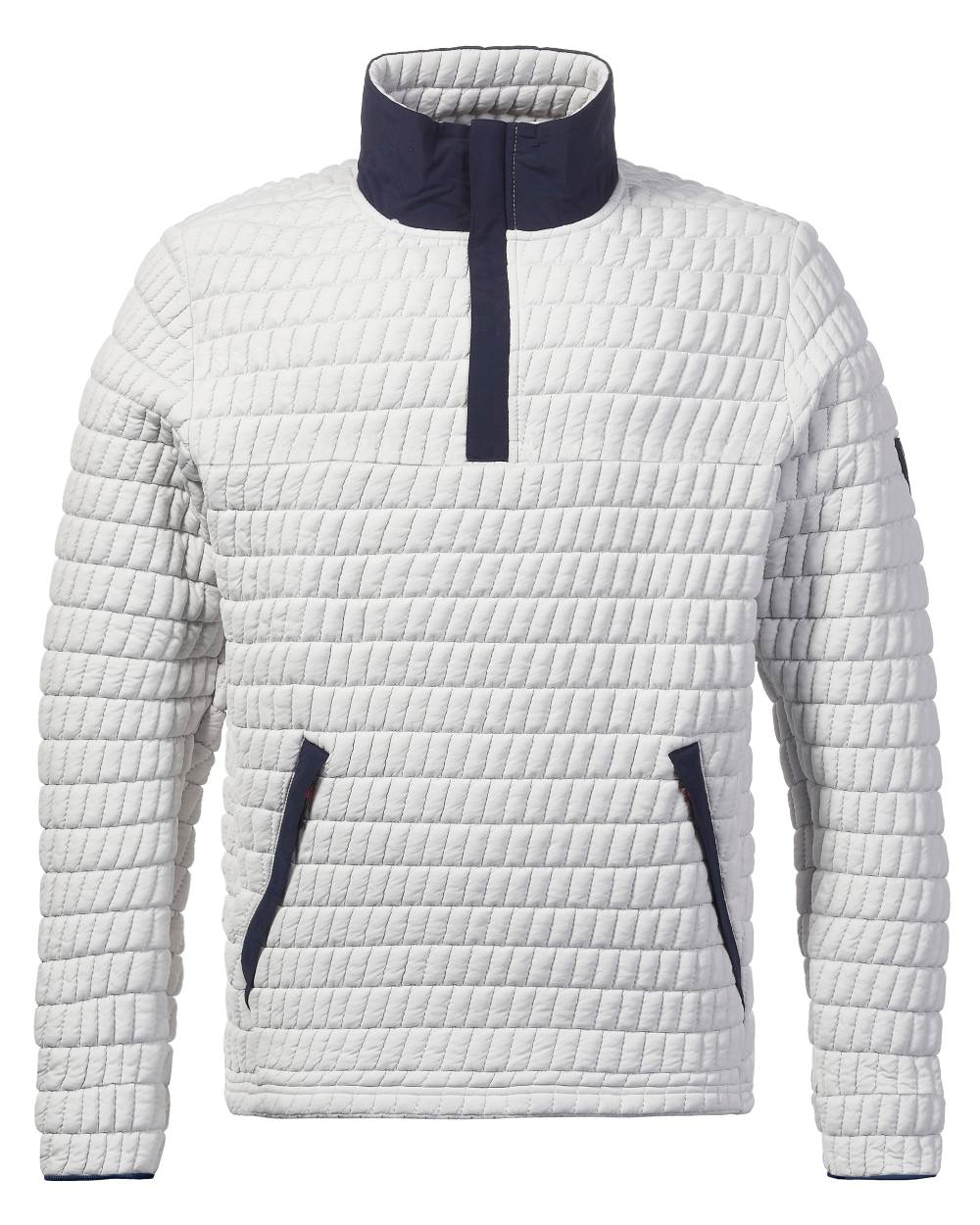 Glacier Grey Coloured Musto Mens Snug Pullover On A White Background 