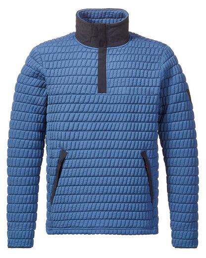 Marine Blue Coloured Musto Mens Snug Pullover On A White Background 