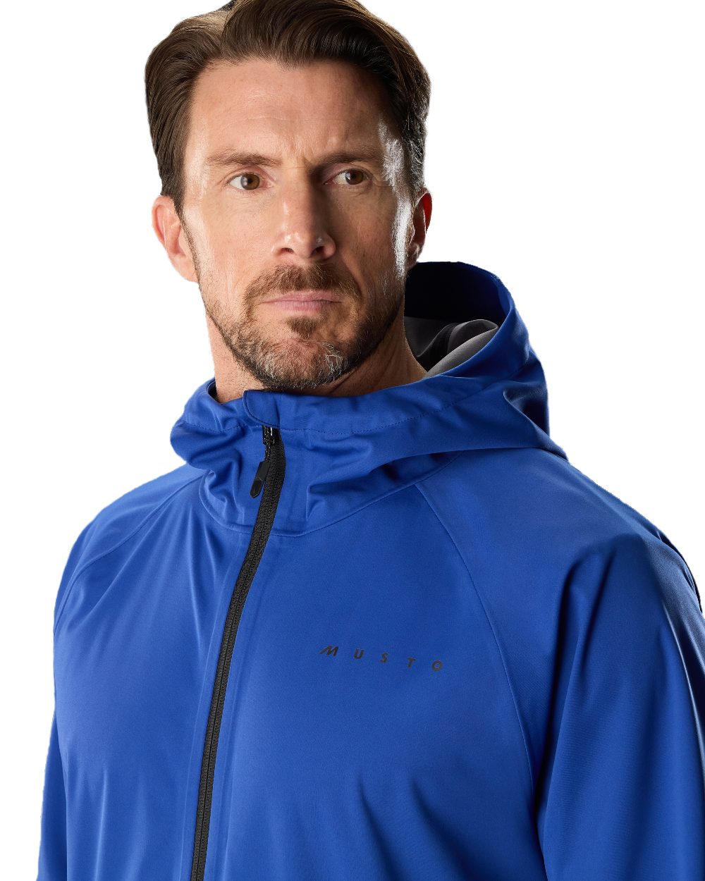 Mazarine Blue Coloured Musto Mens Venture 3L Jacket on White Background
