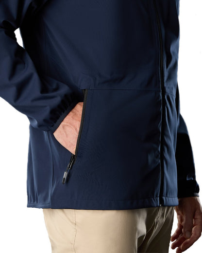 Navy Coloured Musto Mens Venture 3L Jacket on White Background
