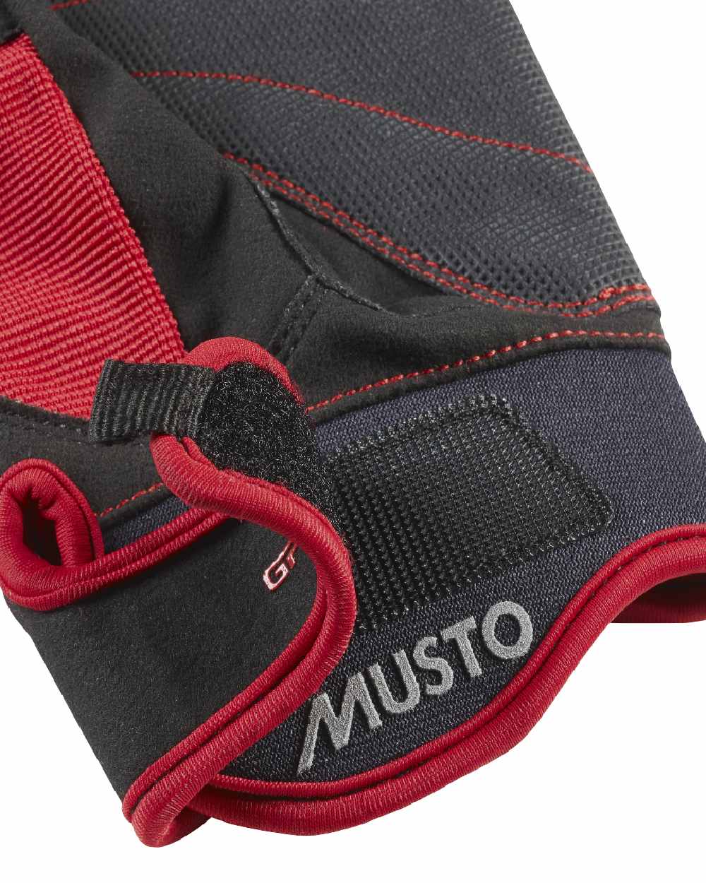 True Red Coloured Musto Performance Long Finger Glove 2.0 on White Background

