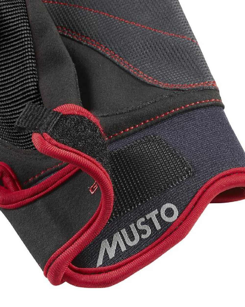 Black Coloured Musto Performance Short Finger Glove 2.0 on White Background
