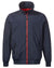 Navy Red coloured Musto Snug Blouson Jacket on White background #colour_navy-red