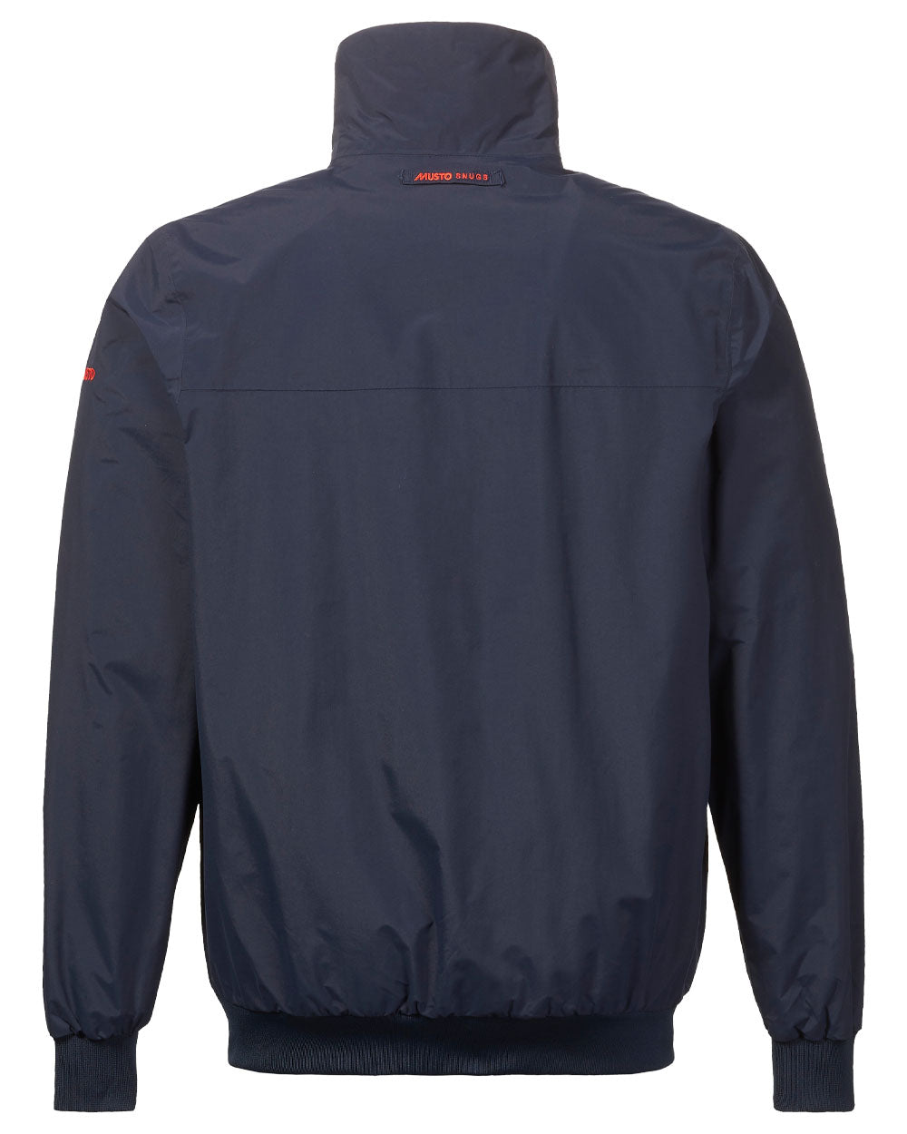 Navy Red coloured Musto Snug Blouson Jacket on White background 