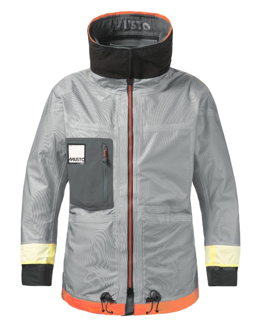 Charcoal Coloured Musto Womens Br3 Pertex Offshore Jacket on White Background
