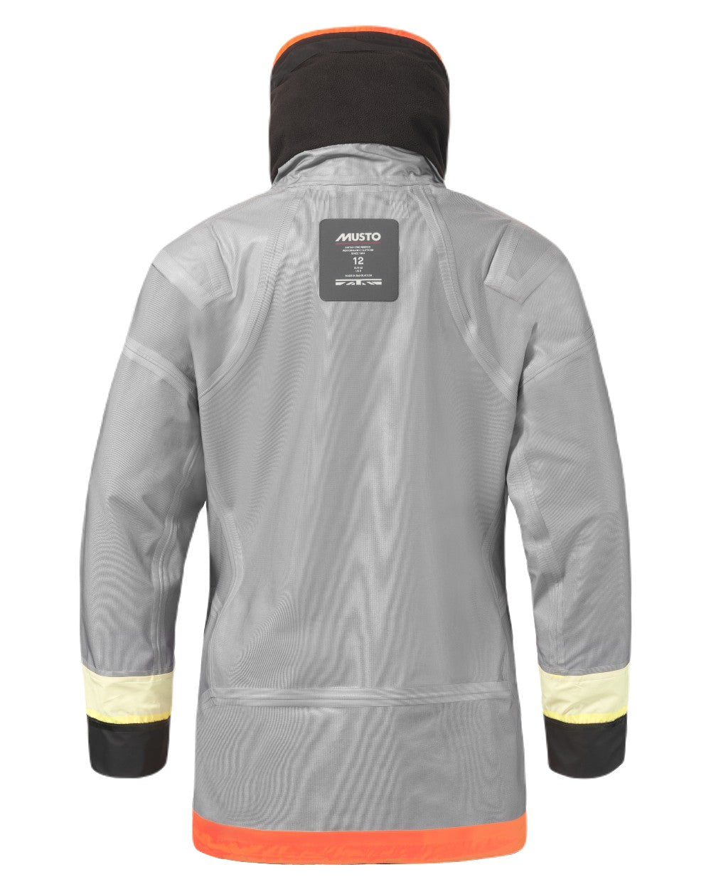 Charcoal Coloured Musto Womens Br3 Pertex Offshore Jacket on White Background
