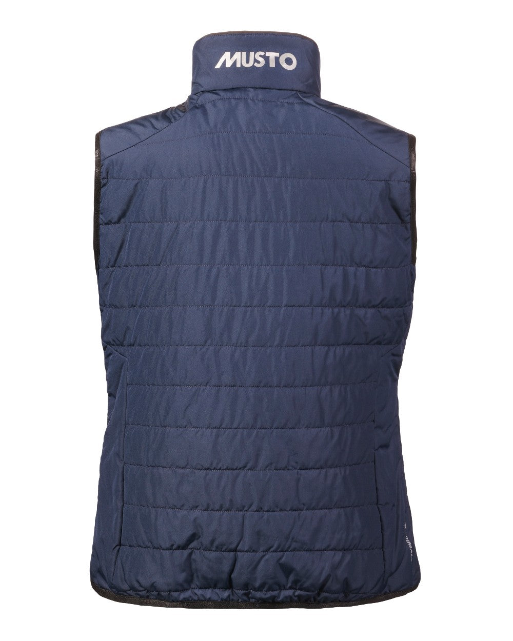 True Navy coloured Musto Womens Corsica Primaloft Vest on white background 