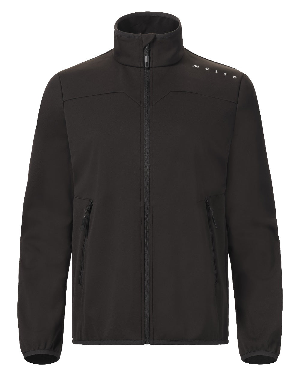 Black Coloured Musto Womens Evo Crew Softshell Jacket on White Background
