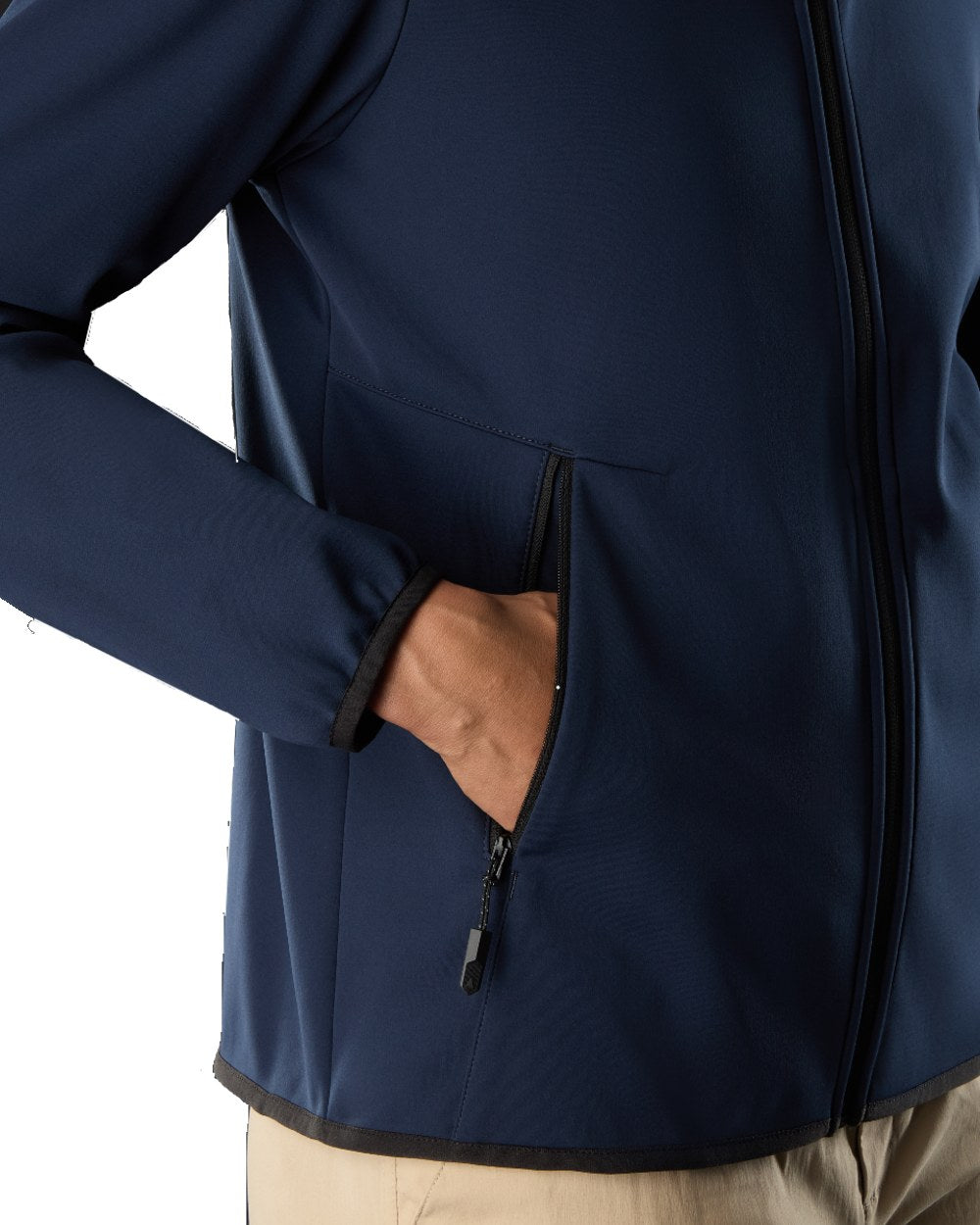Navy Coloured Musto Womens Evo Crew Softshell Jacket on White Background

