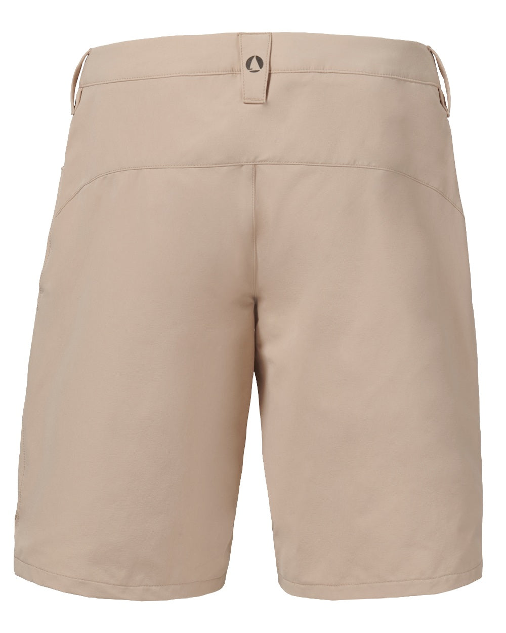 Light Stone Coloured Musto Womens Evo Deck Stretch Shorts on White Background
