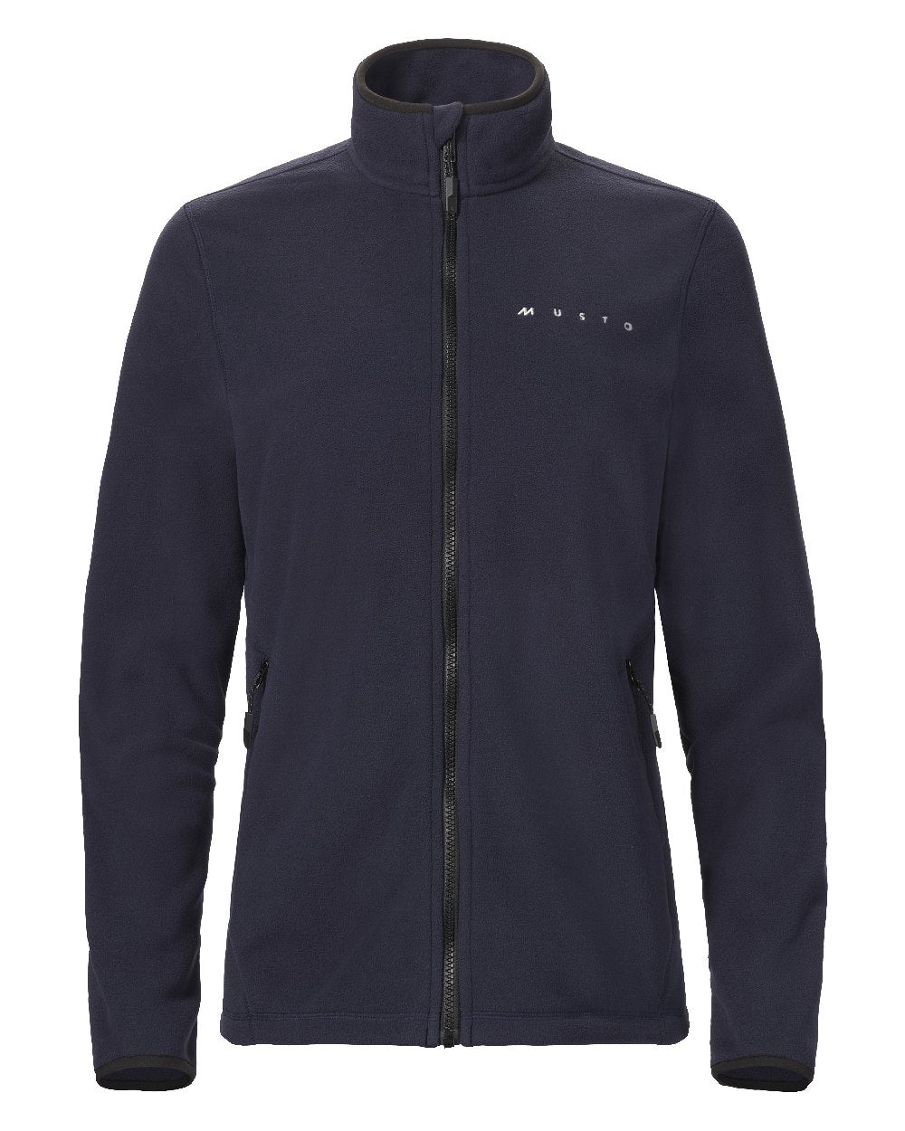 Navy Coloured Musto Womens Evo Polartec 200 Fleece Jacket on White Background
