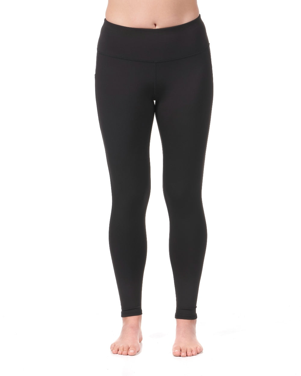 Black coloured Musto Womens Evolution Active Leggings on white background 