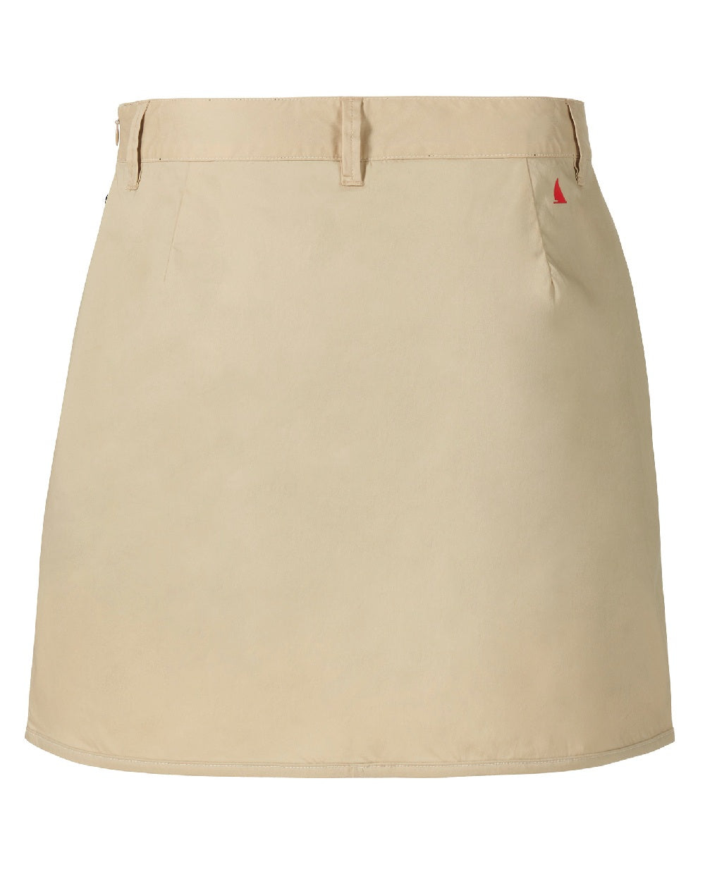 Beige coloured Musto Womens Fast Dry Skorts on white background 