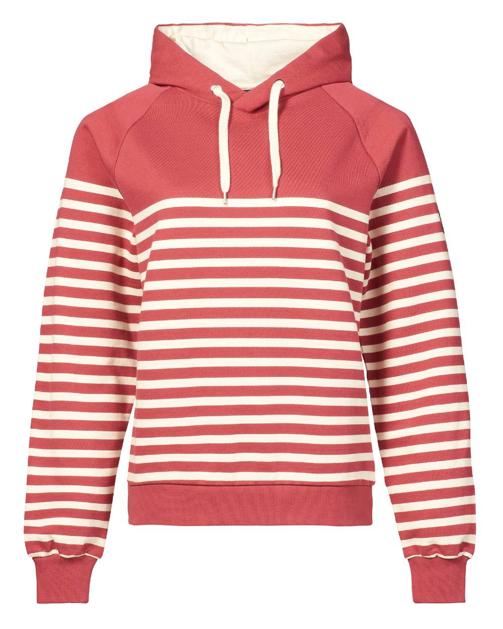 Astro Dust Coloured Musto Womens Marina Stripe Hoodie On A White Background 