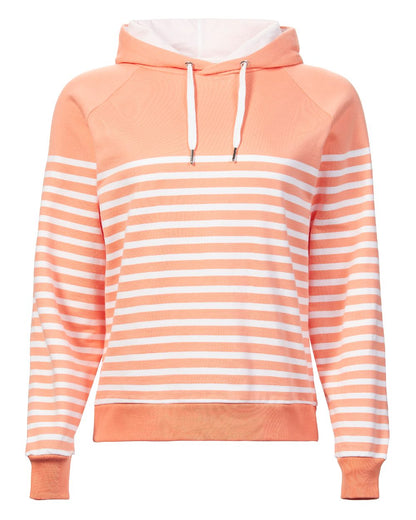Canyon Suns Coloured Musto Womens Marina Stripe Hoodie On A White Background 